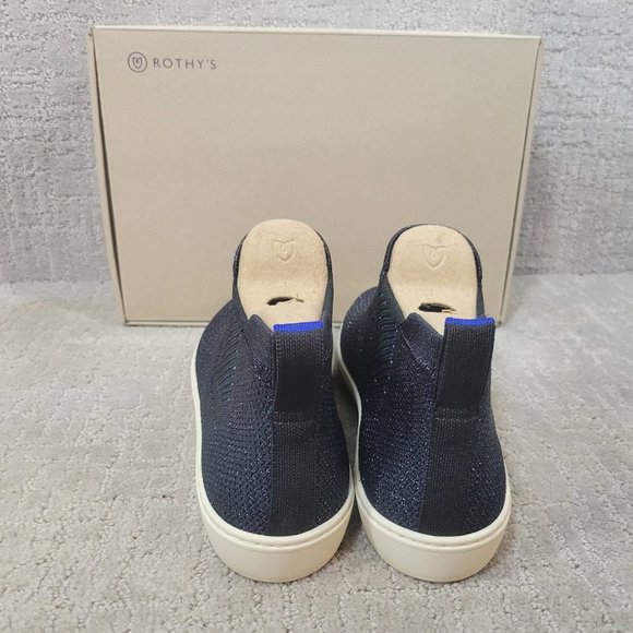 Rothy's The Chelsea Women's Size US 11.5 Metallic Lattice Ankle Boots Shoes - Picture 4 of 10